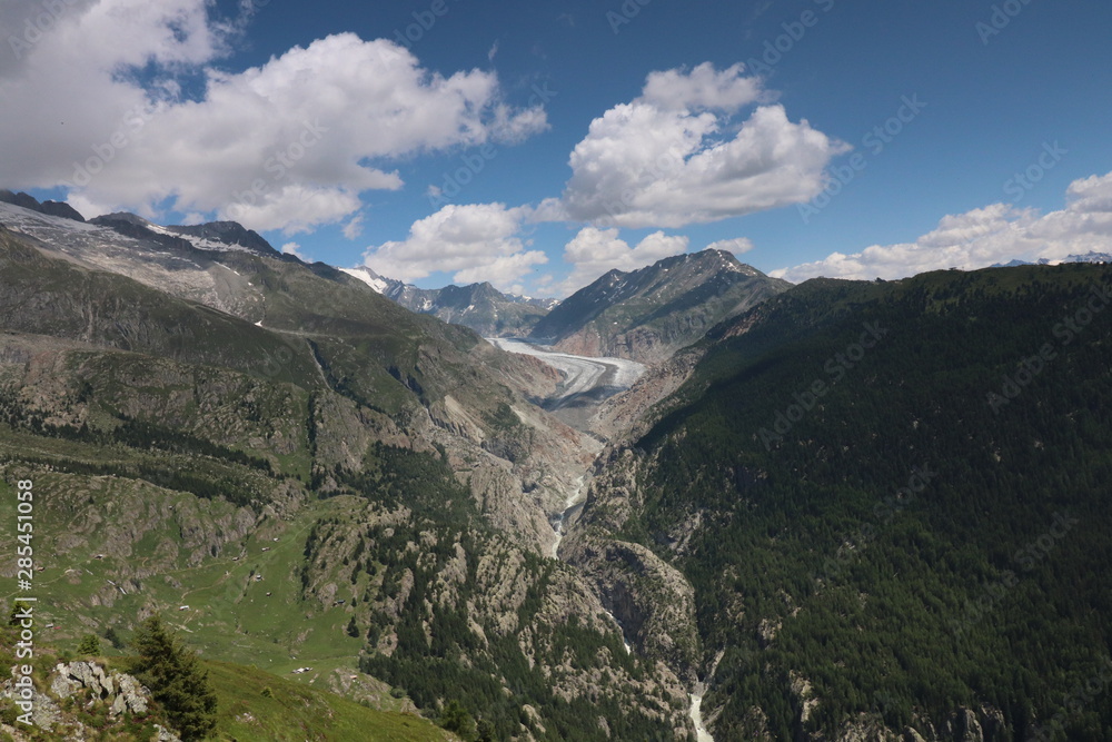 Aletschgletscher in der Schweiz