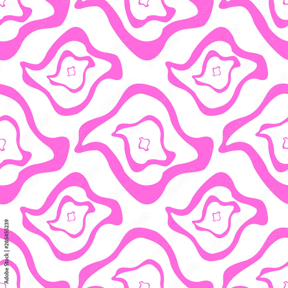Seamless pattern with pink waves Seamless pattern with pink waves