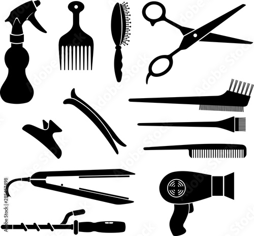 Salon Objects, Silhouette Set