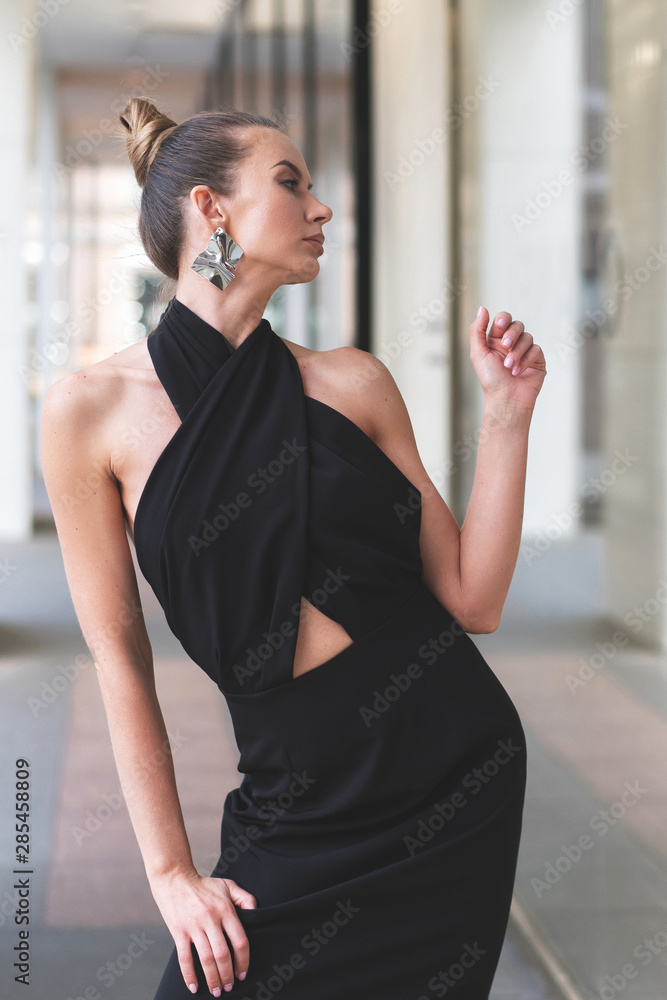 beautiful large metal earrings. Female jewelry beautiful large metal earrings. Female jewelry