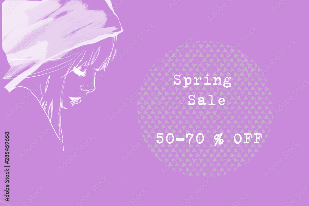 spring card, sale spring card, sale