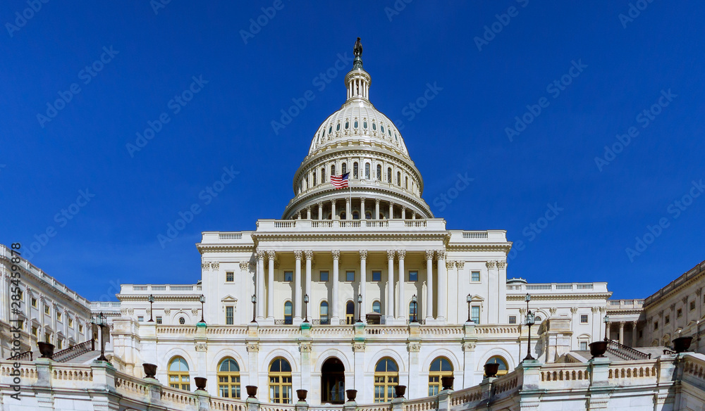 United States Capitol Building on Capitol Hill in Washington DC, USA a panoramic view