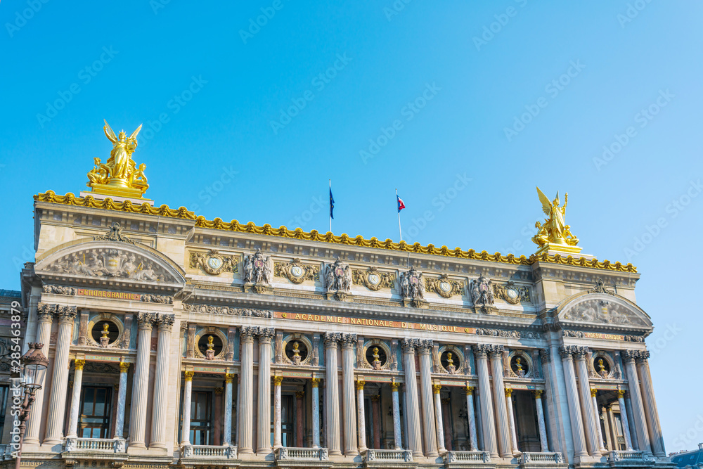 PARIS, FRANCE - APRIL 14: The Palais Garnier, which was built from 1861 to 1875 for the Paris Opera