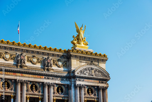 Canvas Print PARIS, FRANCE - APRIL 14: The Palais Garnier, which was built from 1861 to 1875