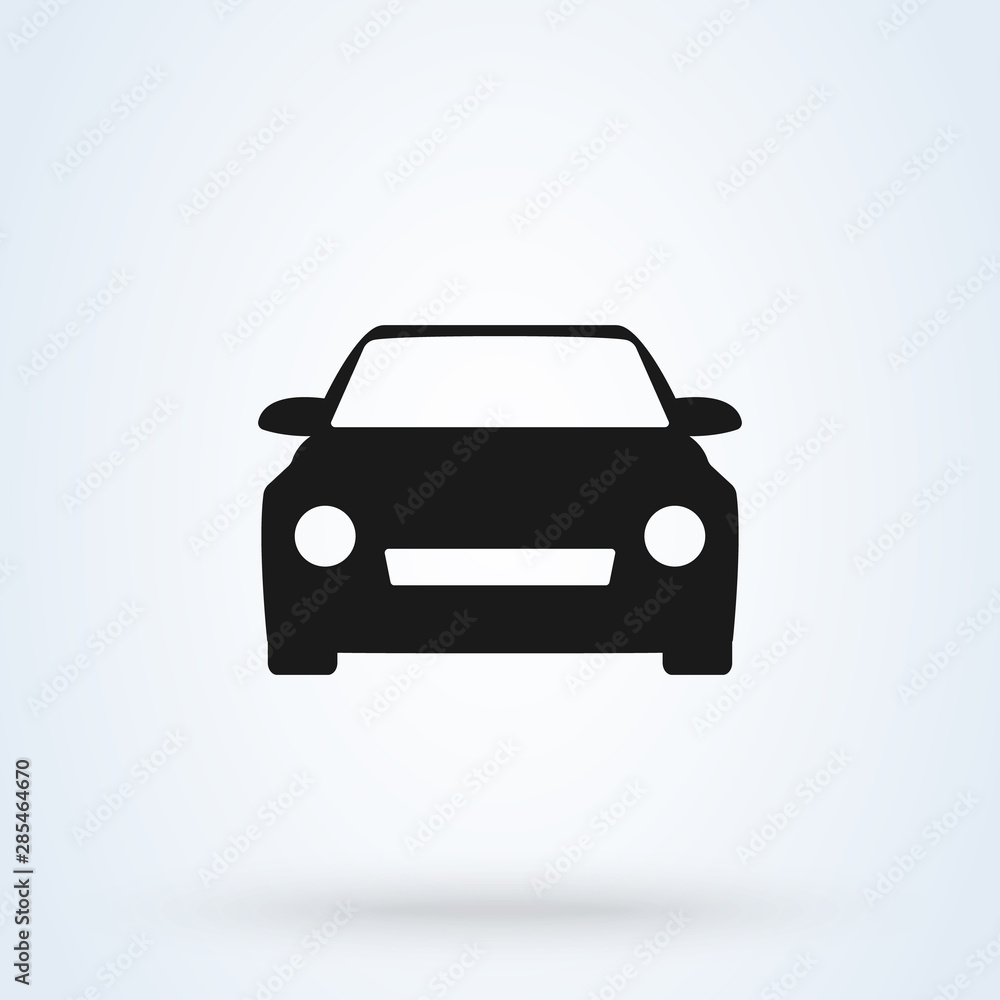 Car Simple modern icon design illustration.