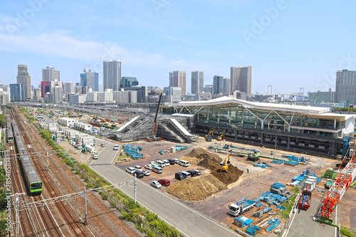 【東京の風景】工事中の高輪ゲートウェイ駅（2019年8月）