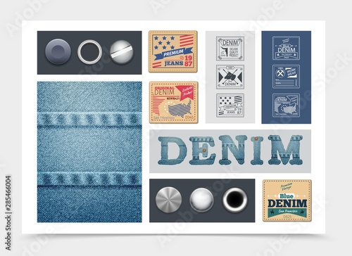 Flat Denim Composition