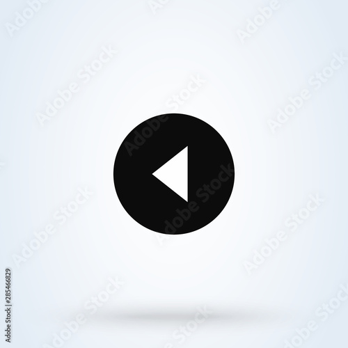 Free Download left arrow Simple modern icon design illustration. - GFXLoad