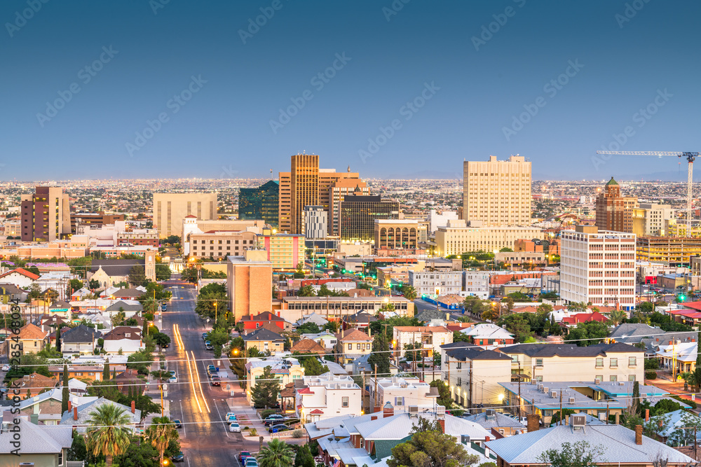 Obraz premium El Paso, Texas, USA Downtown Skyline