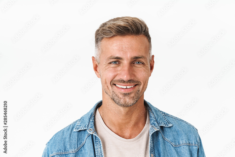 Close up portrait of a handsome man wearing casual outfit Close up portrait of a handsome man wearing casual outfit