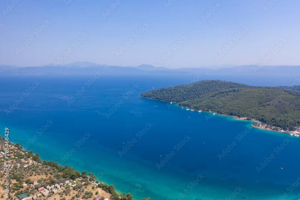 Aerial view of Ören - Turkey with beautiful blue sea