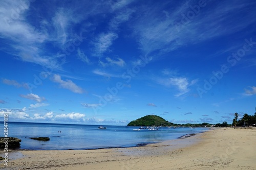 Strand auf nosy be auf madagaskar in afrika