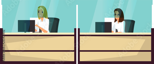 Customer service flat vector illustration
