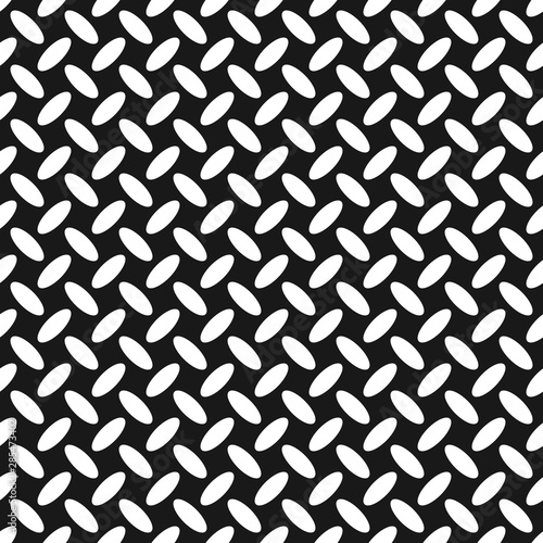 Fototapeta Naklejka Na Ścianę i Meble -  Monochrome halftone ellipse pattern background - abstract geometrical vector template illustration