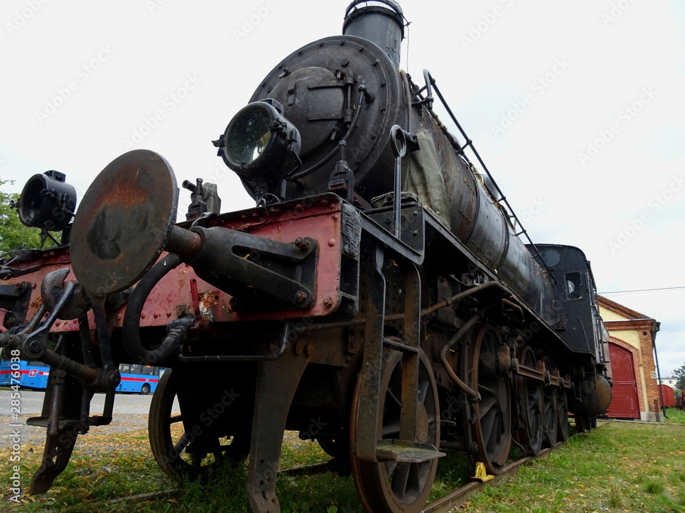 Naklejka premium Old steam train in great condition and does also work