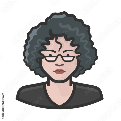 aging middle age white female avatar icon