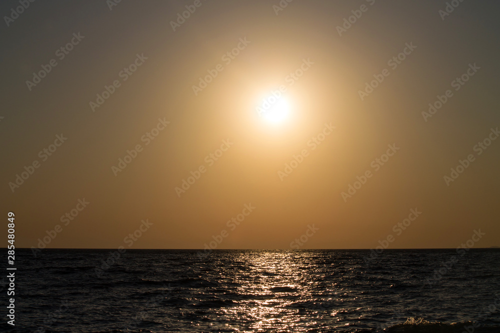 sunset over the sea romantic evening in the tropics sunset over the sea romantic evening in the tropics