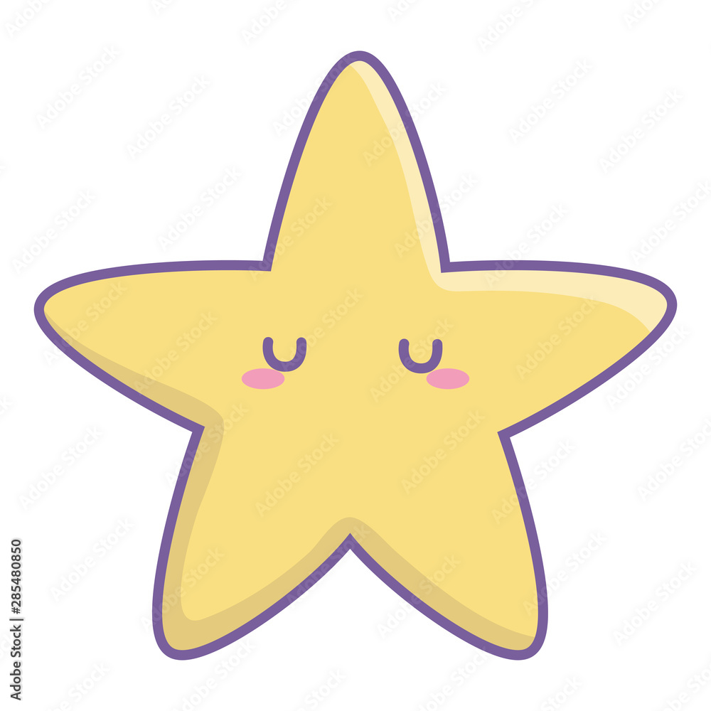 Isolated star cartoon vector design Isolated star cartoon vector design