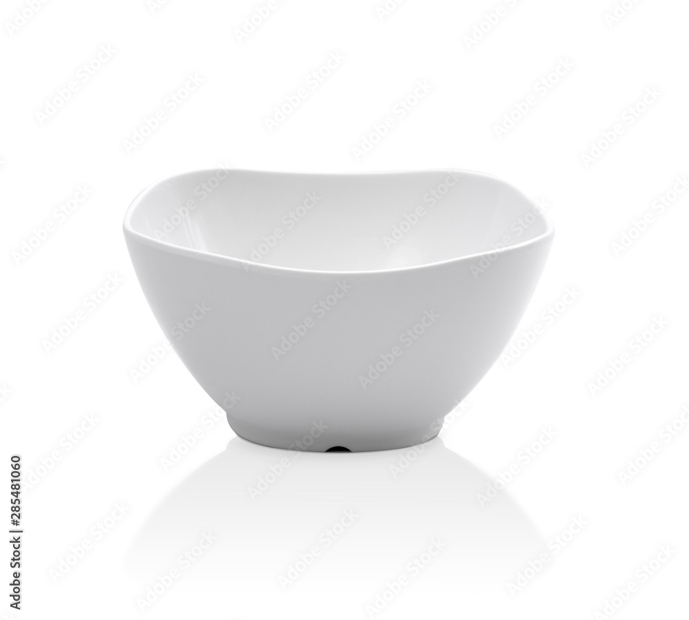 White bowl on white background. Clipping path White bowl on white background. Clipping path