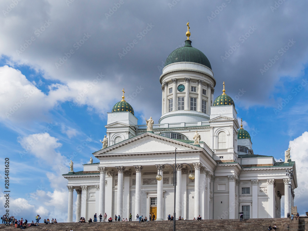Obraz premium Beautiful architecture of Helsinki Cathedral in Finland