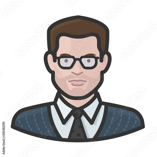 average people white male avatar icon