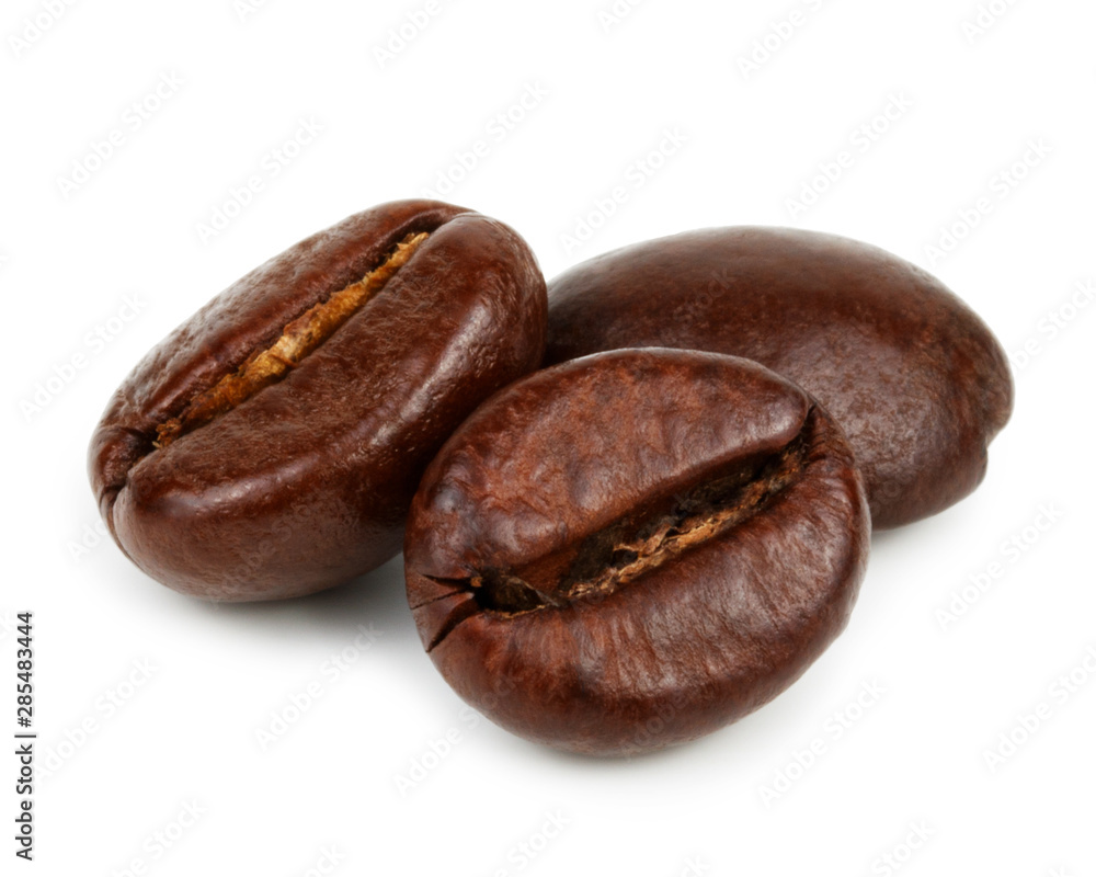 Coffee beans isolated on white background Coffee beans isolated on white background