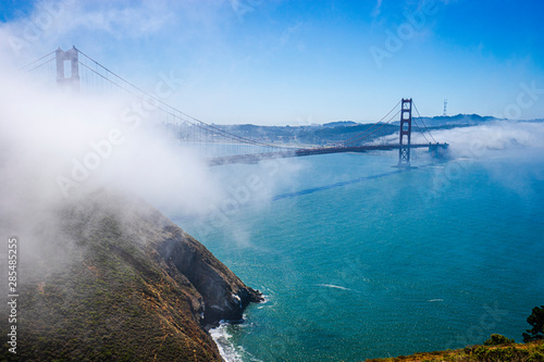 The Golden Gate in fog