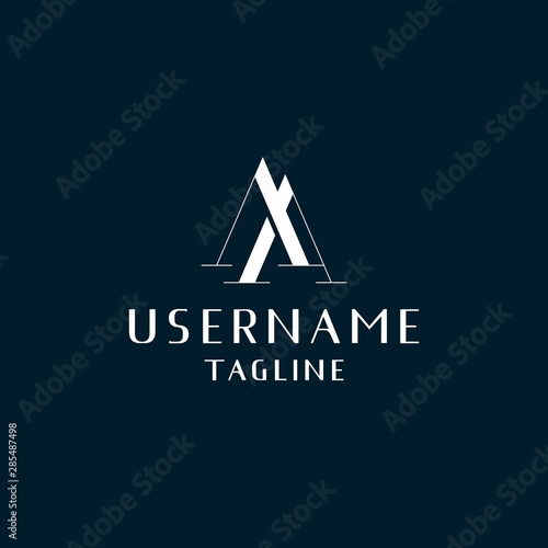 letter AA logo design inspiration . letter M logo design template . luxury business logo