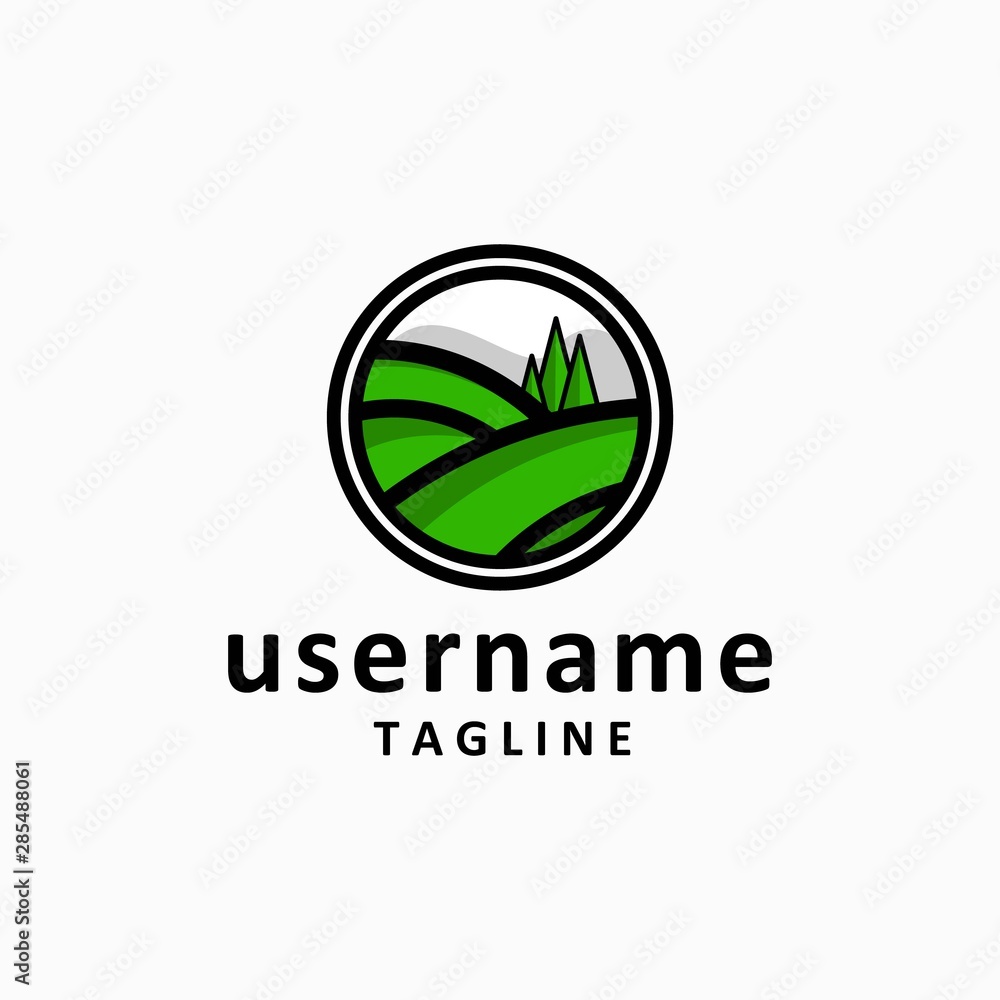circle landscape logo design inspiration . circle view logo . modern field logo template . park logo design inspiration circle landscape logo design inspiration . circle view logo . modern field logo template . park logo design inspiration