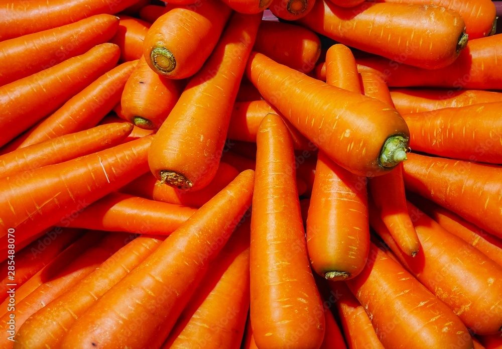 Carrots shoot full frame pattern background. Carrots shoot full frame pattern background.