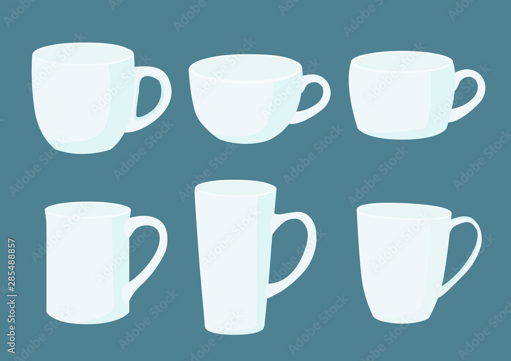 coffee cup White on gray background illustration vector coffee cup White on gray background illustration vector