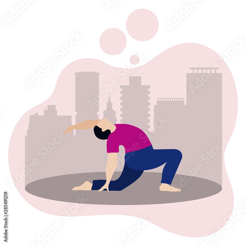 People sport yoga website Healthy lifestyle