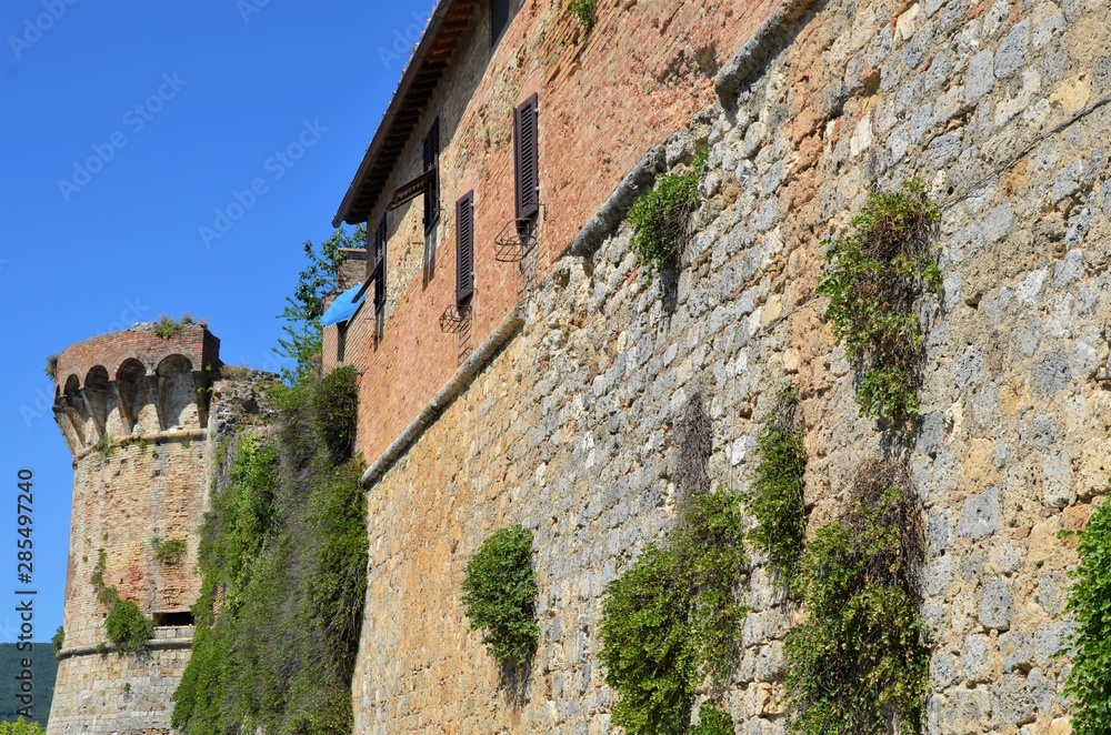 village san gimignano tuscany italy
