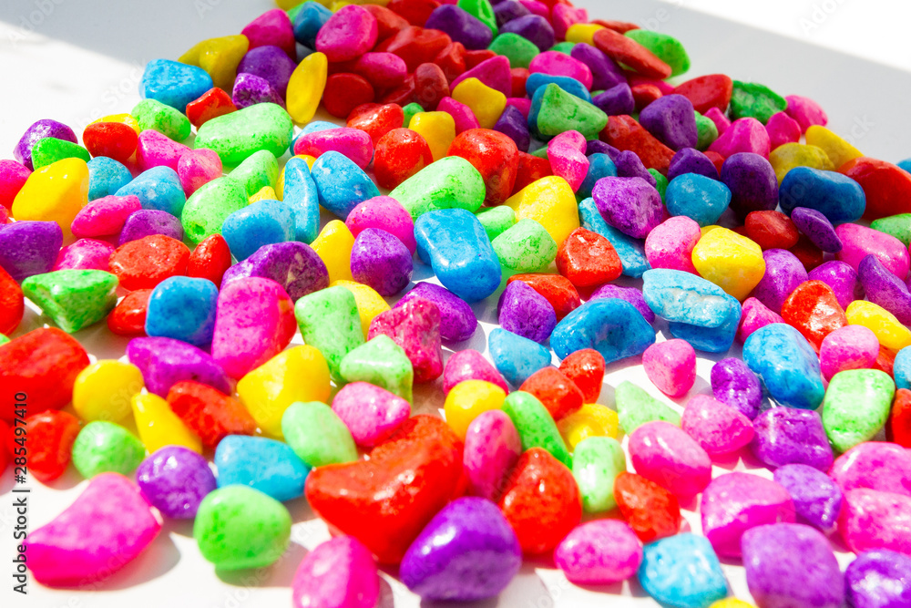 colorful stone on white background colorful stone on white background