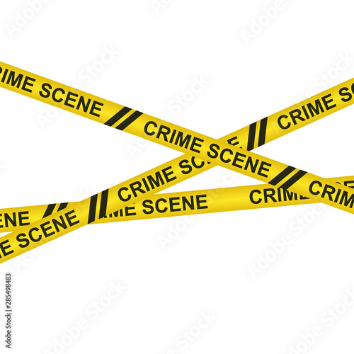 Crime scene do not cross vector design illustration isolated on white background © Emil