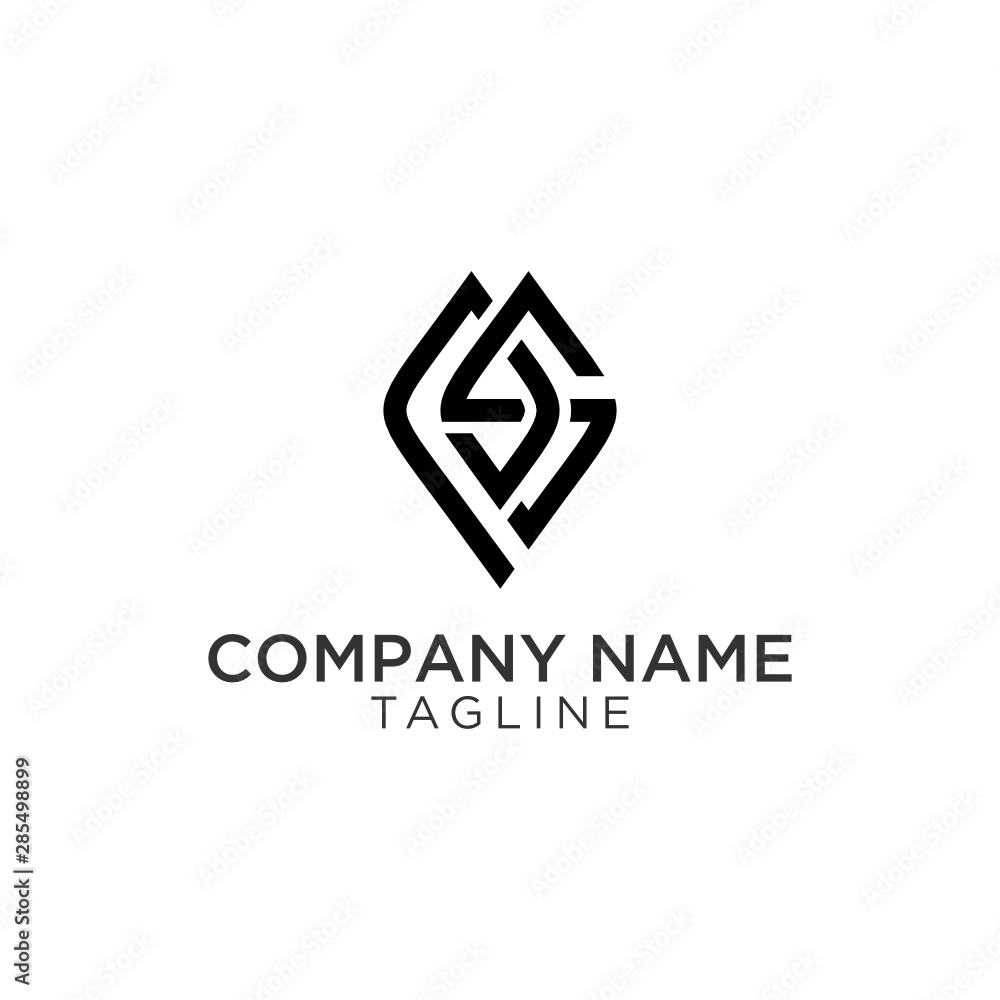 logo designs with P and S shapes that can be used for symbols logo designs with P and S shapes that can be used for symbols