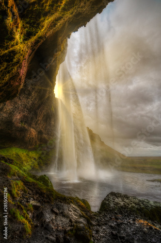Seljalandsfoss, one of the most beautiful waterfalls in Iceland.