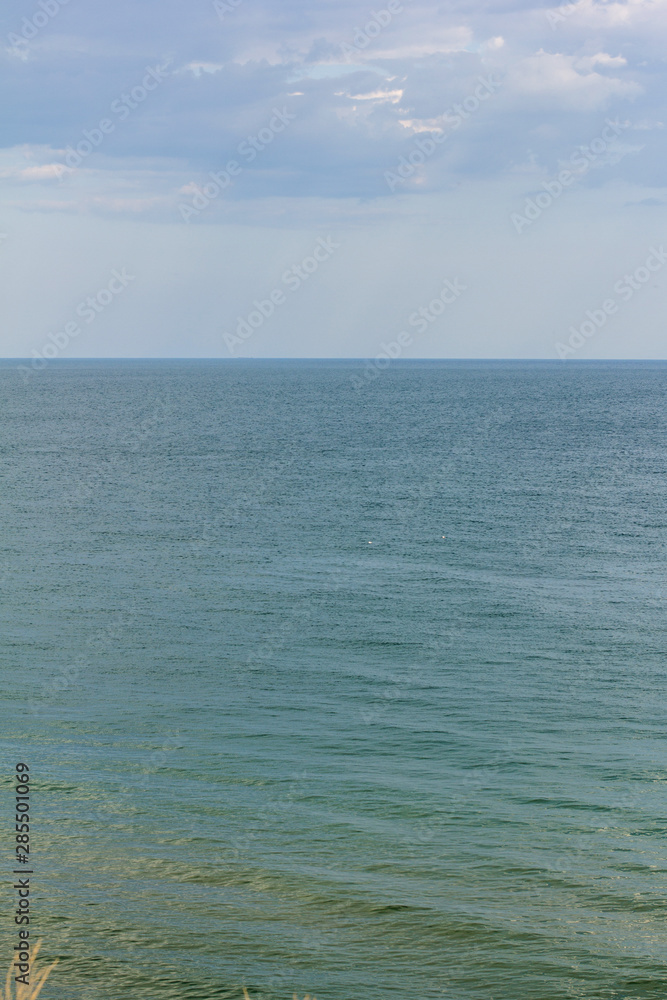 landscape of sea and sky in summer, sunny day