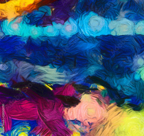 Wallpaper Mural Modern painting wall art decor. Abstract drawing background. Design artwork. Brush strokes on canvas. Artistic pattern. Creative fashion print. Good as psychedelic poster. Surreal graphic abstraction. Torontodigital.ca