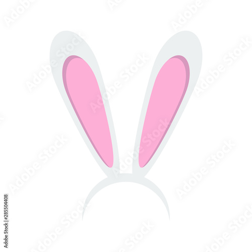 Rabbit ears vector design illustration isolated on white background