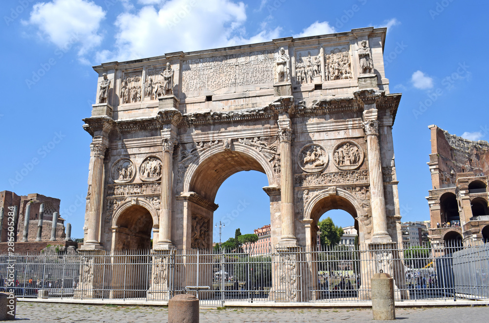 ..Arch of Constantine in Rome Italy...
