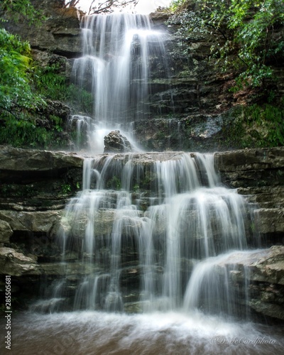 Fototapeta Naklejka Na Ścianę i Meble -  Majestic Waterfall on Barton Creek Greenbelt in Austin TX