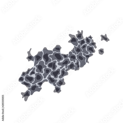 Vector isolated illustration of malignant tumor