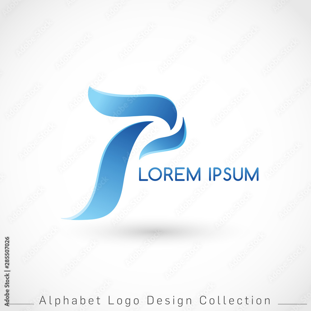 Letter P Logo Design Template isolated on white background : Vector Illustration Letter P Logo Design Template isolated on white background : Vector Illustration