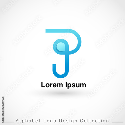 Letter P Logo Design Template isolated on white background : Vector Illustration Free Download Letter P Logo Design Template isolated on white background : Vector Illustration - GFXLoad