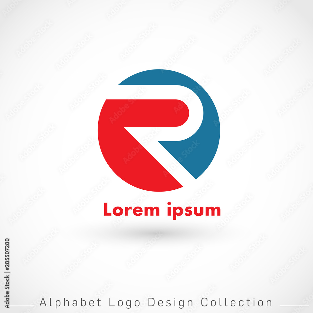 Letter R Logo Design Template isolated on white background : Vector Illustration Letter R Logo Design Template isolated on white background : Vector Illustration