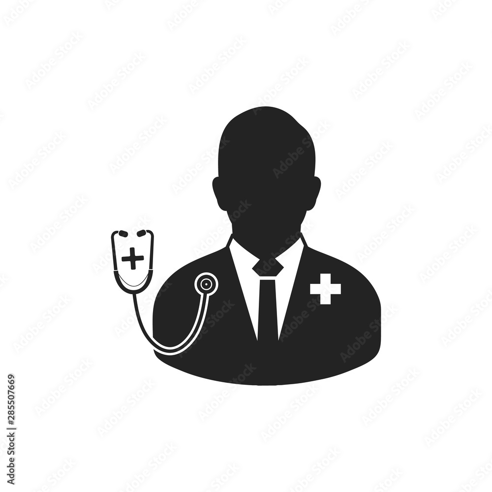Doctor icon. Flat style vector EPS. Doctor icon. Flat style vector EPS.