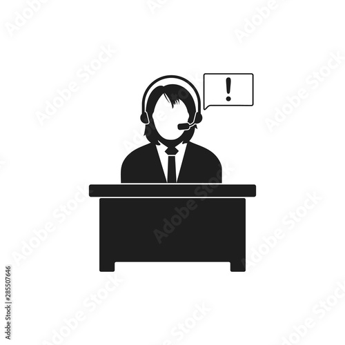 Information desk icon. Flat style vector EPS.