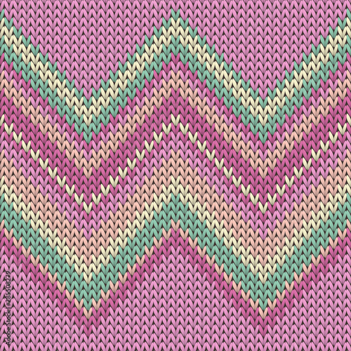Vintage zig zal lines christmas knit geometric 