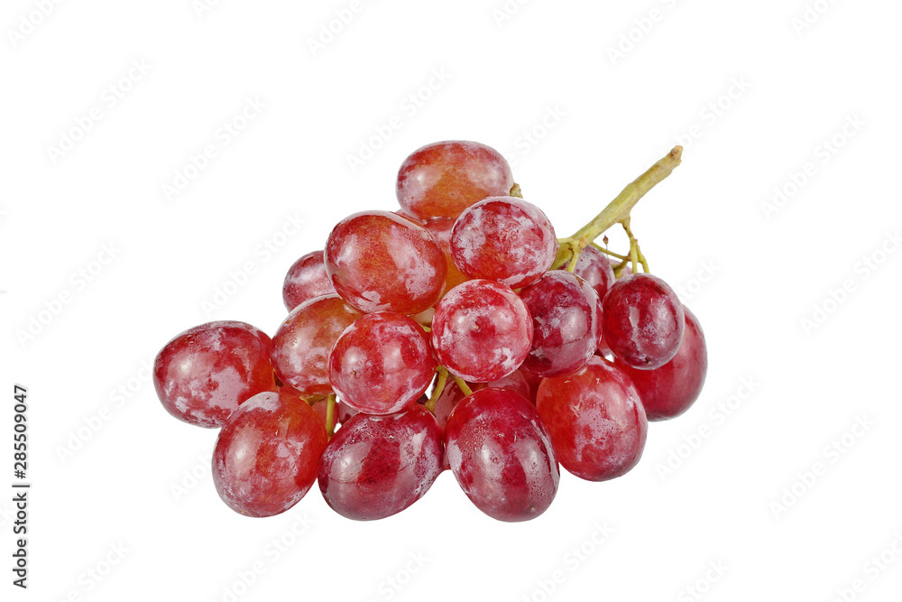 red grapes isolated on white background red grapes isolated on white background